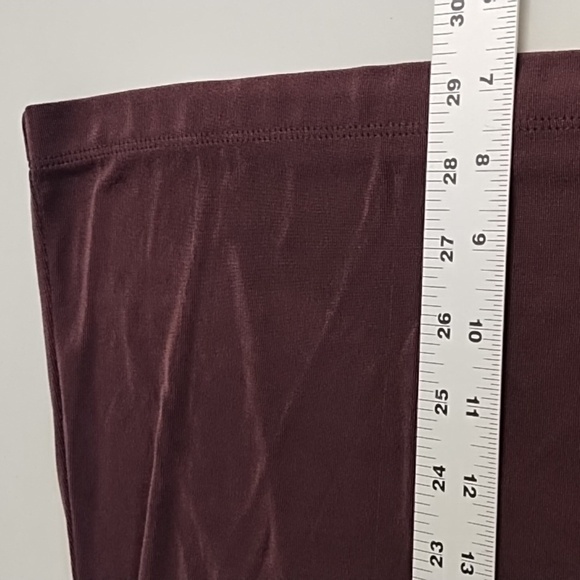 Chico's Travelers 16 Plum Burgundy Jacket Slinky Open Front 3/4 Sleeve Comfy - Picture 5 of 7
